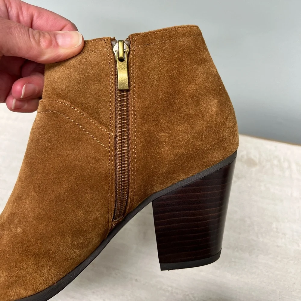 Franco Sarto suede ankle booties women’s size 8.5 - Picture 7 of 10